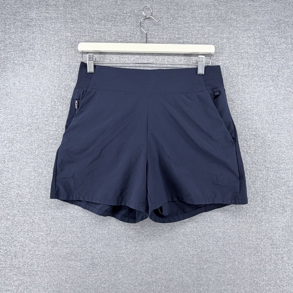 Athleta Brooklyn Shorts Women Size 8 Blue Activewear Pockets